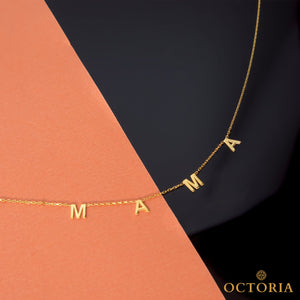 Collier or 18k M A M A - Ref Col0057