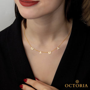 Collier or 18k M A M A - Ref Col0057