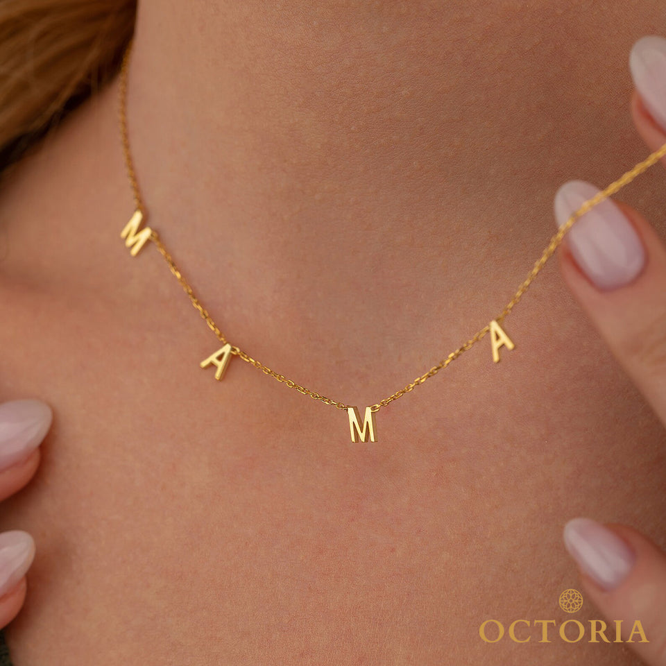 Collier or 18k M A M A - Ref Col0057